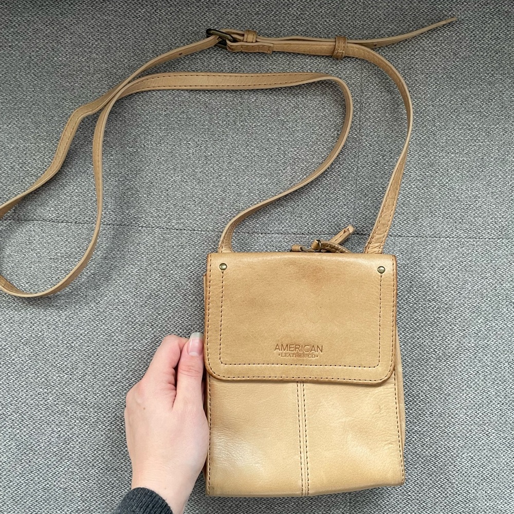 American Leather Co crossbody bag